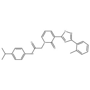 N-(4-isopropylphenyl)-2-(2-oxo-3-(3-(o-tolyl)-1,2,4-oxadiazol-5-yl)pyridin-1(2H)-yl)acetamide Structure