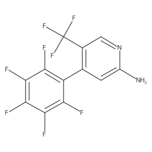2-Amino-4-(perfluorophenyl)-5-(trifluoromethyl)pyridine Structure