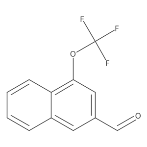 1-(Trifluoromethoxy)naphthalene-3-carboxaldehyde结构式