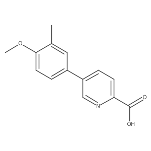 5-(4-Methoxy-3-methylphenyl)picolinic acid Structure