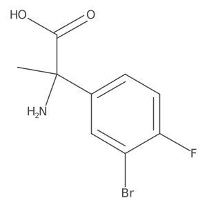 2-Amino-2-(3-bromo-4-fluorophenyl)propanoic acid Structure