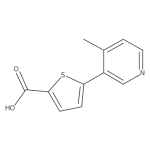 5-(4-Methylpyridin-3-yl)thiophene-2-carboxylic acid Structure