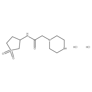 N-(1,1-dioxo-1lambda6-thiolan-3-yl)-2-(piperazin-1-yl)acetamide dihydrochloride Structure