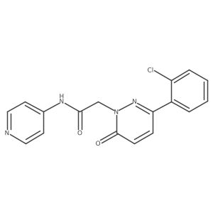 2-[3-(2-chlorophenyl)-6-oxopyridazin-1(6H)-yl]-N-(pyridin-4-yl)acetamide结构式