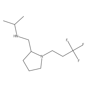 2-Pyrrolidinemethanamine, N-(1-methylethyl)-1-(3,3,3-trifluoropropyl)- Structure