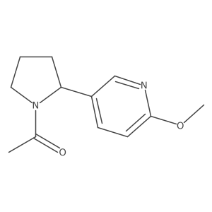 1-(2-(6-Methoxypyridin-3-yl)pyrrolidin-1-yl)ethanone结构式