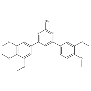 4-(3,4-Dimethoxyphenyl)-6-(3,4,5-trimethoxyphenyl)pyrimidin-2-amine Structure