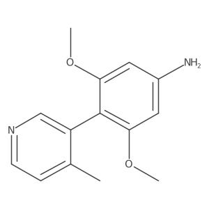3,5-Dimethoxy-4-(4-methylpyridin-3-yl)aniline结构式