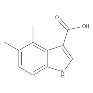 4,5-dimethyl-1H-indole-3-carboxylic acid Structure
