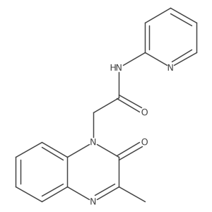 2-(3-methyl-2-oxoquinoxalin-1(2H)-yl)-N-(pyridin-2-yl)acetamide Structure