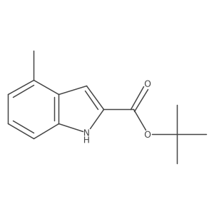 tert-Butyl 4-methyl-1H-indole-2-carboxylate结构式
