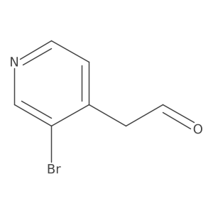 2-(3-Bromopyridin-4-YL)acetaldehyde Structure