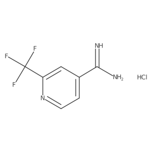 2-(Trifluoromethyl)isonicotinimidamide hydrochloride Structure