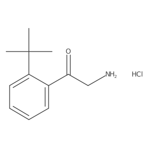 2-Amino-1-(2-(tert-butyl)phenyl)ethanone hydrochloride Structure