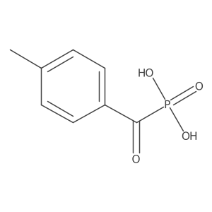 Phosphonic acid, P-(4-methylbenzoyl)- Structure