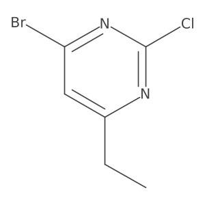 4-Bromo-2-chloro-6-ethylpyrimidine Structure