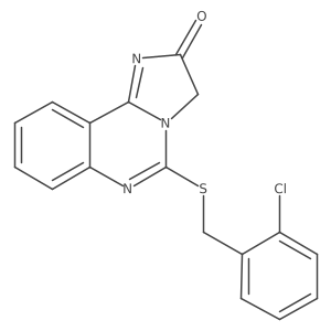 5-{[(2-chlorophenyl)methyl]sulfanyl}-3H-imidazo[1,2-c]quinazolin-2-one Structure