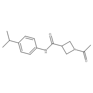 1-acetyl-N-(4-isopropylphenyl)azetidine-3-carboxamide Structure