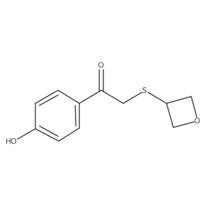 1-(4-Hydroxyphenyl)-2-(oxetan-3-ylthio)ethan-1-one Structure