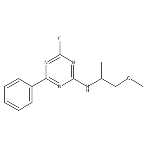 4-chloro-N-(1-methoxypropan-2-yl)-6-phenyl-1,3,5-triazin-2-amine Structure