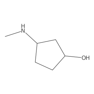 cis-3-(Methylamino)cyclopentanol Structure