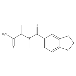 5-Benzofurancarboxamide, N-(2-amino-1-methyl-2-thioxoethyl)-2,3-dihydro-N-methyl-结构式