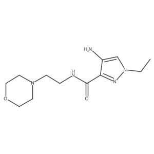 4-amino-1-ethyl-N-(2-morpholin-4-ylethyl)pyrazole-3-carboxamide Structure