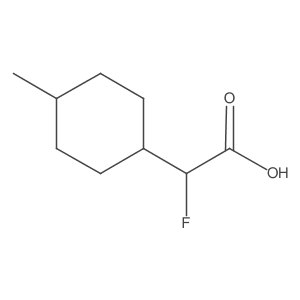 2-Fluoro-2-(4-methylcyclohexyl)acetic acid Structure