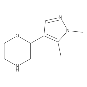 2-(1,5-Dimethyl-1H-pyrazol-4-yl)morpholine Structure