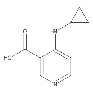 4-(Cyclopropylamino)nicotinic acid结构式