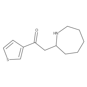 2-(Azepan-2-yl)-1-(thiophen-3-yl)ethan-1-one Structure