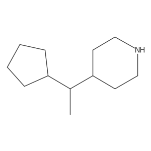 4-(1-Cyclopentylethyl)piperidine Structure