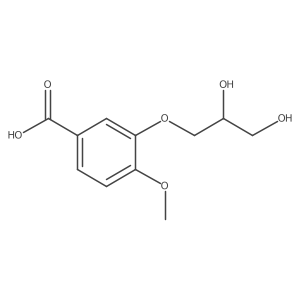 3-(2,3-Dihydroxypropoxy)-4-methoxybenzoic acid结构式
