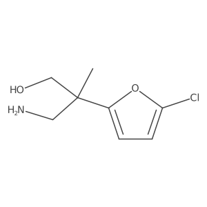 3-Amino-2-(5-chlorofuran-2-yl)-2-methylpropan-1-ol Structure
