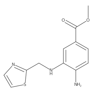 Methyl 4-amino-3-(1,3-thiazol-2-ylmethylamino)benzoate Structure