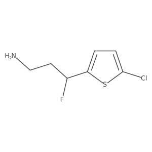 3-(5-Chlorothiophen-2-yl)-3-fluoropropan-1-amine Structure