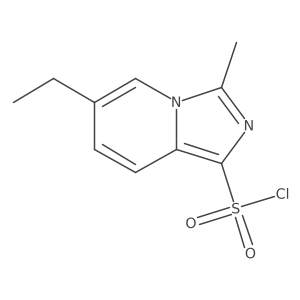6-Ethyl-3-methylimidazo[1,5-a]pyridine-1-sulfonylchloride Structure