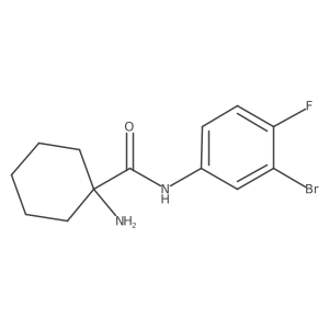 Cyclohexanecarboxamide, 1-amino-N-(3-bromo-4-fluorophenyl)- Structure