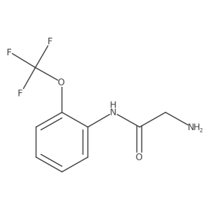 2-amino-N-[2-(trifluoromethoxy)phenyl]acetamide Structure