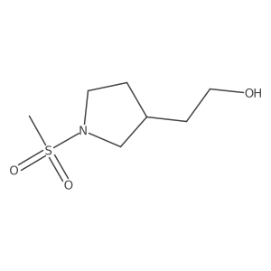 2-(1-Methanesulfonylpyrrolidin-3-yl)ethan-1-ol Structure