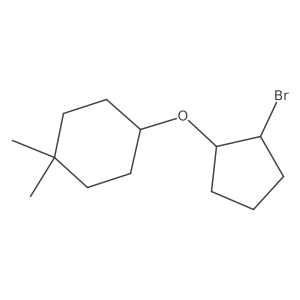 4-[(2-Bromocyclopentyl)oxy]-1,1-dimethylcyclohexane结构式