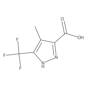 4-methyl-3-(trifluoromethyl)-1H-pyrazole-5-carboxylic acid Structure