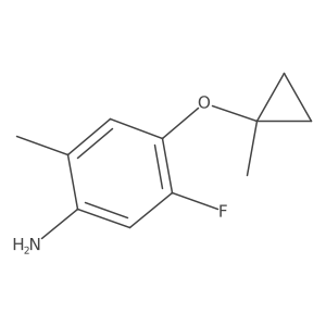 5-Fluoro-2-methyl-4-[(1-methylcyclopropyl)oxy]benzenamine结构式