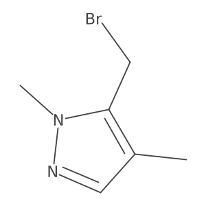 5-(bromomethyl)-1,4-dimethyl-1H-pyrazole Structure