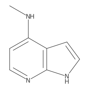 N-methyl-1H-pyrrolo[2,3-b]pyridin-4-amine结构式