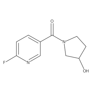 (3R)-1-(6-Fluoropyridine-3-carbonyl)pyrrolidin-3-ol结构式