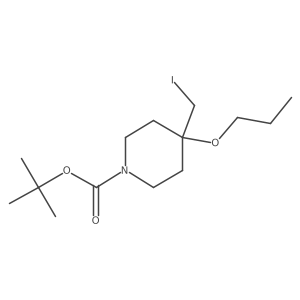 Tert-butyl 4-(iodomethyl)-4-propoxypiperidine-1-carboxylate Structure