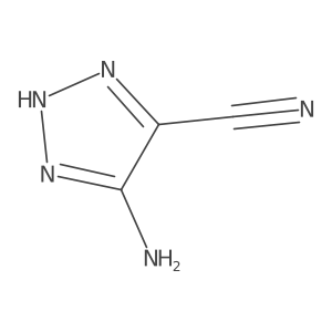5-Amino-1H-1,2,3-triazole-4-carbonitrile结构式