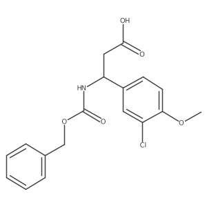 (3S)-3-{[(benzyloxy)carbonyl]amino}-3-(3-chloro-4-methoxyphenyl)propanoic acid Structure