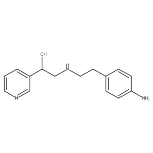 (I+/-R)-I+/--[[[2-(4-Aminophenyl)ethyl]amino]methyl]-3-pyridinemethanol Structure